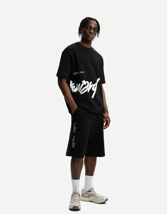 Шорты из мягкой ткани с принтом