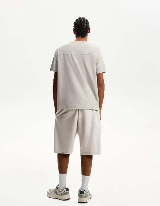 Шорты из рельефной ткани