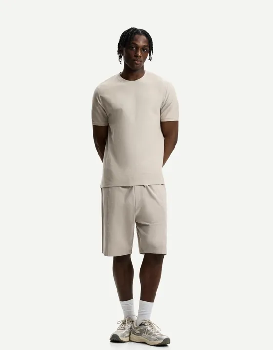 Шорты из рельефной ткани