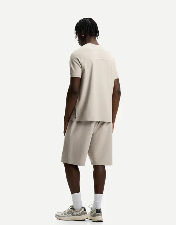 Шорты из рельефной ткани