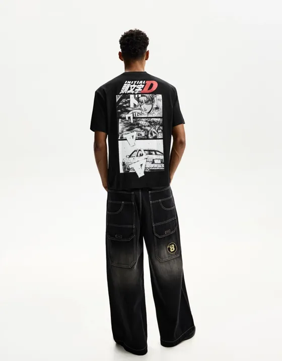 Футболка с принтом Initial D