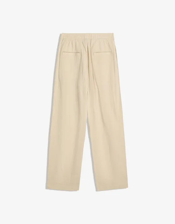 Брюки из крепа с широкими штанинами