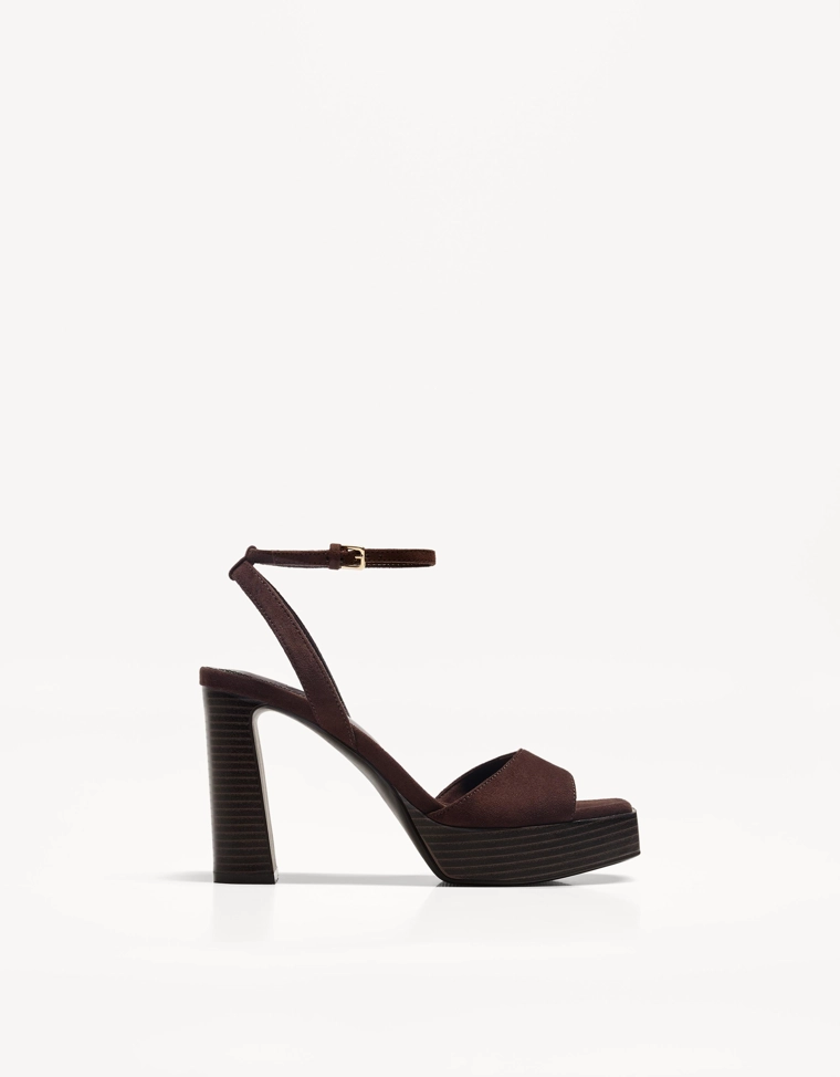 Босоножки на каблуке и платформе