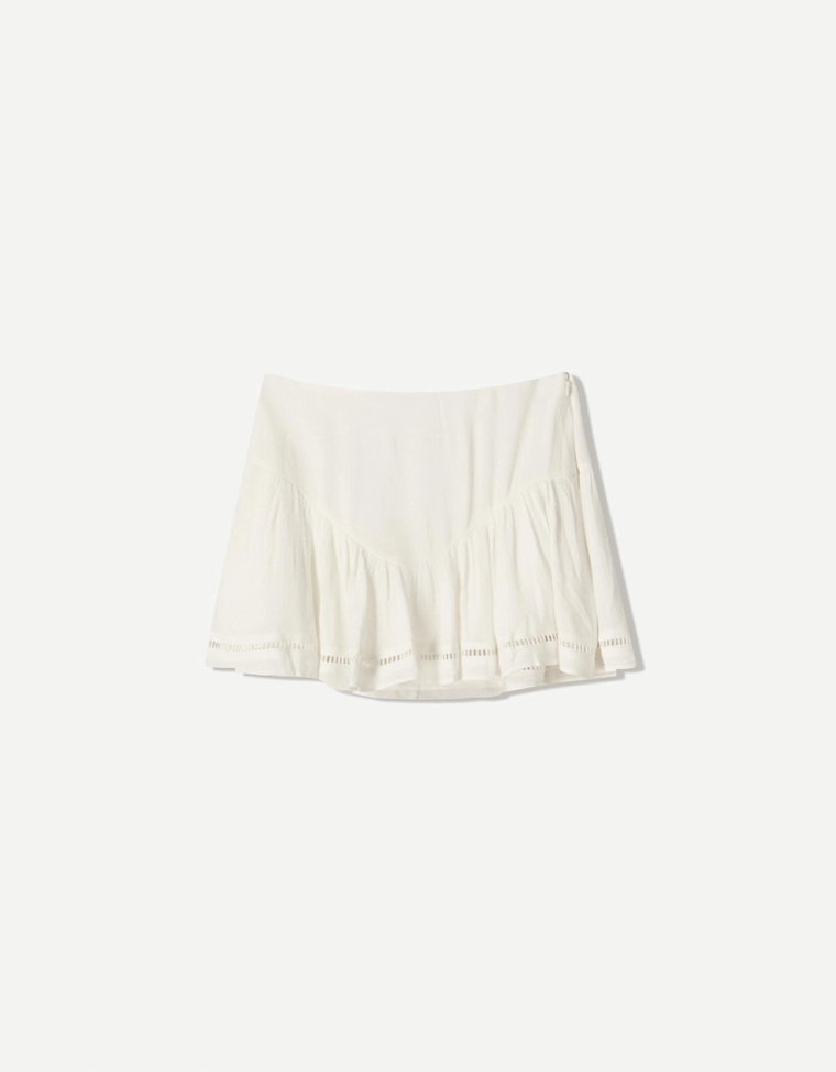 Короткая юбка с текстурным узором