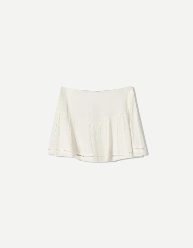 Короткая юбка с текстурным узором