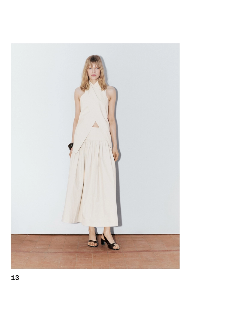 Льняная топ-блузка с завязками - studio