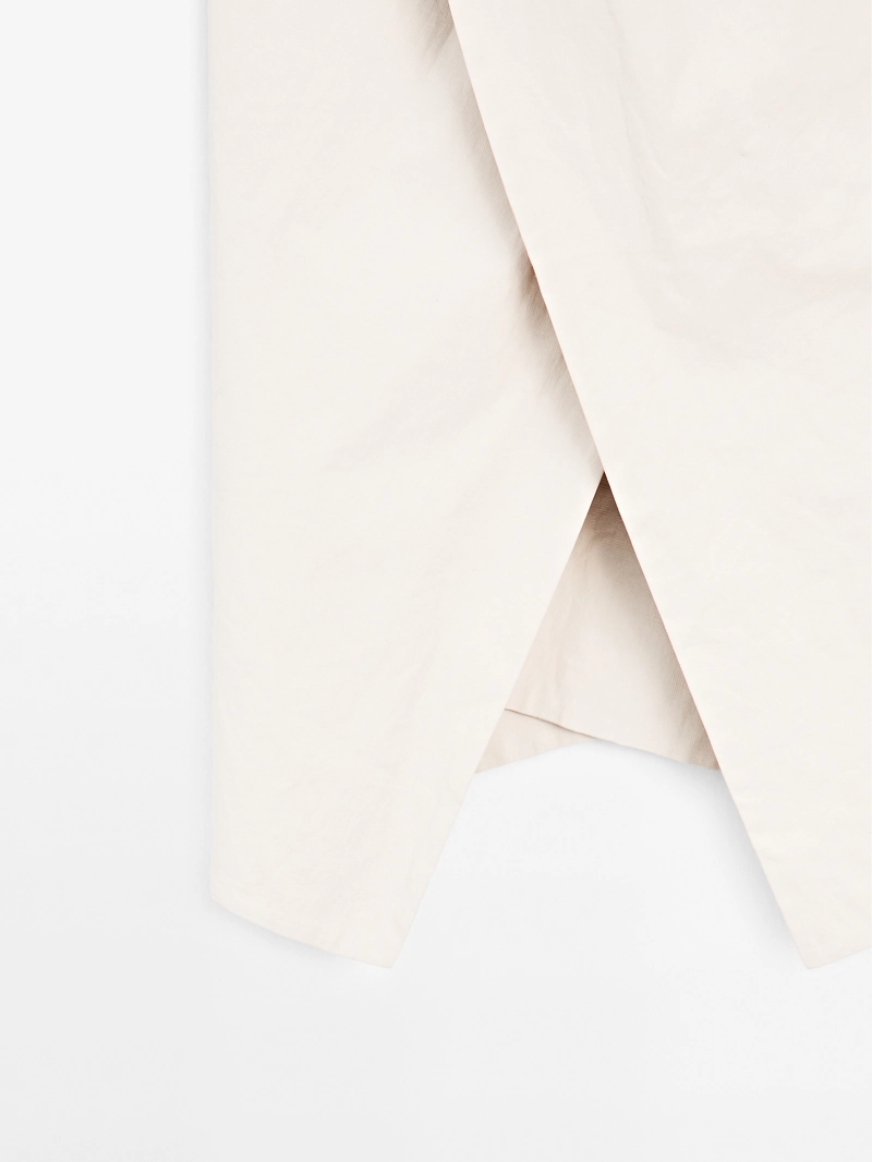 Льняная топ-блузка с завязками - studio