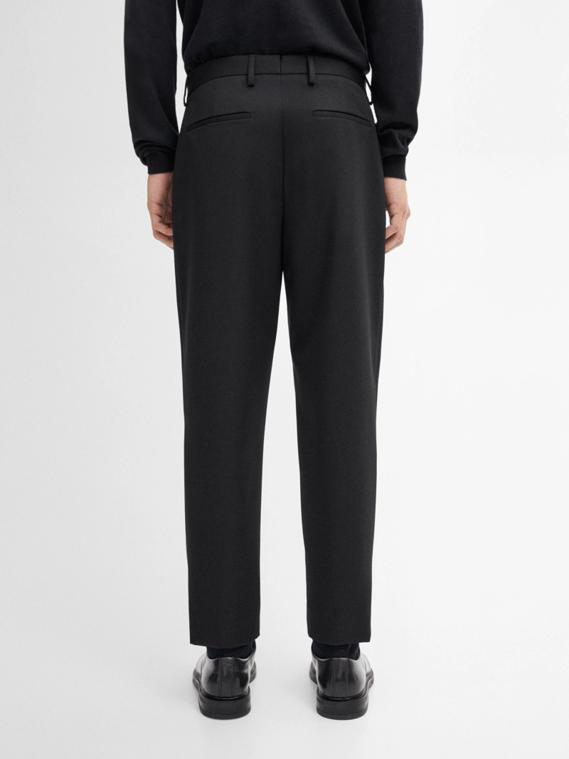 Брюки regular fit из 100% шерсти