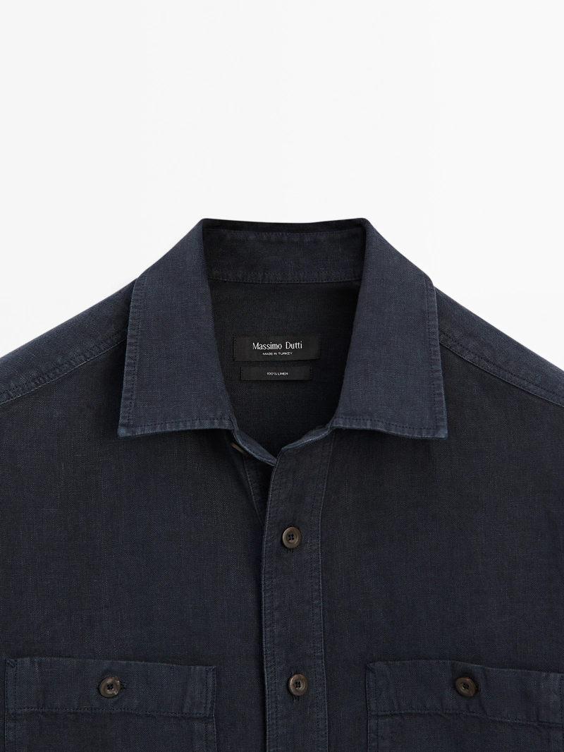 Рубашка overshirt свободного кроя