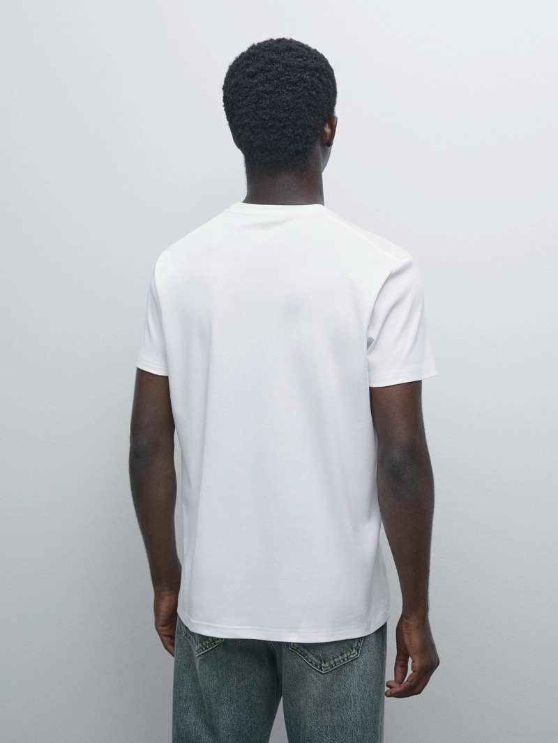 Футболка из 100% мерсеризованного хлопка