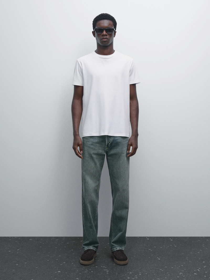 Футболка из 100% мерсеризованного хлопка