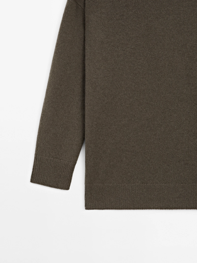 Джемпер jersey oversize stitch из 100% кашемира