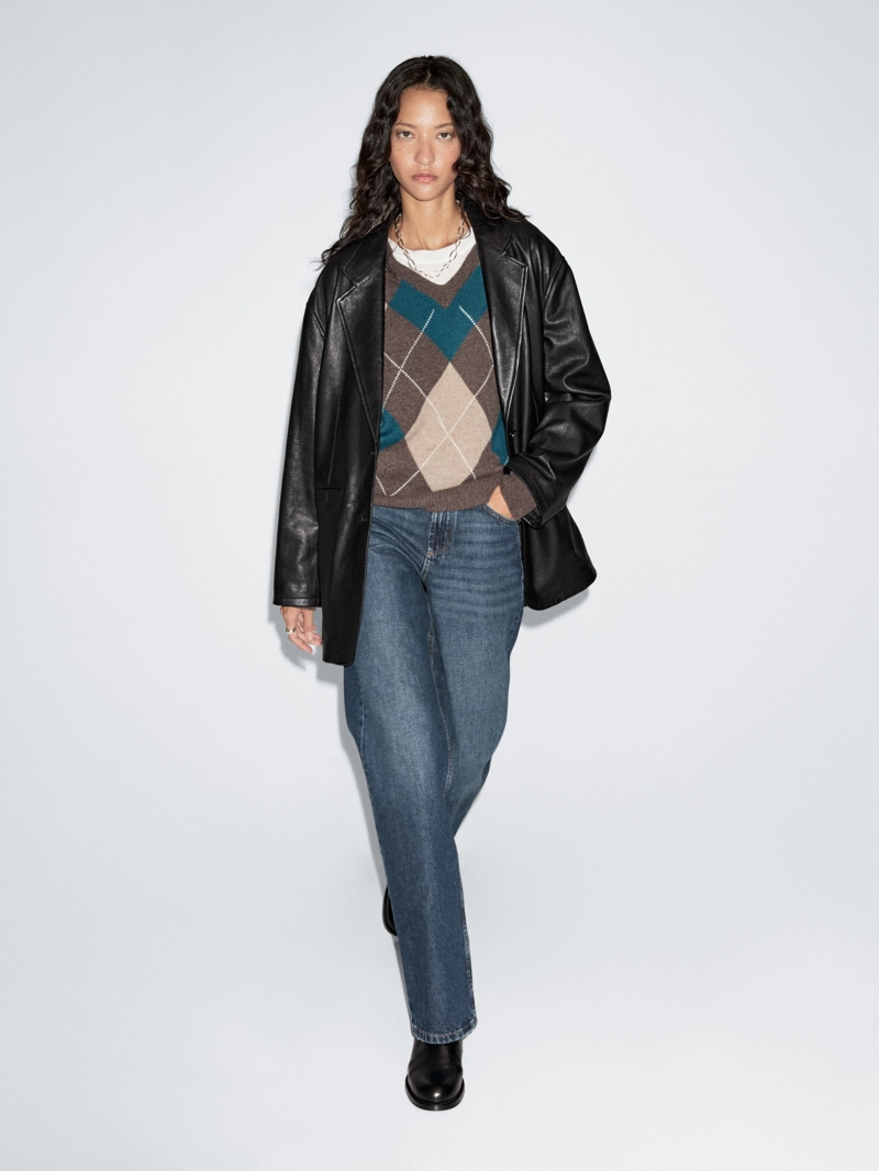 Мягкий блейзер из натуральной овечьей кожи