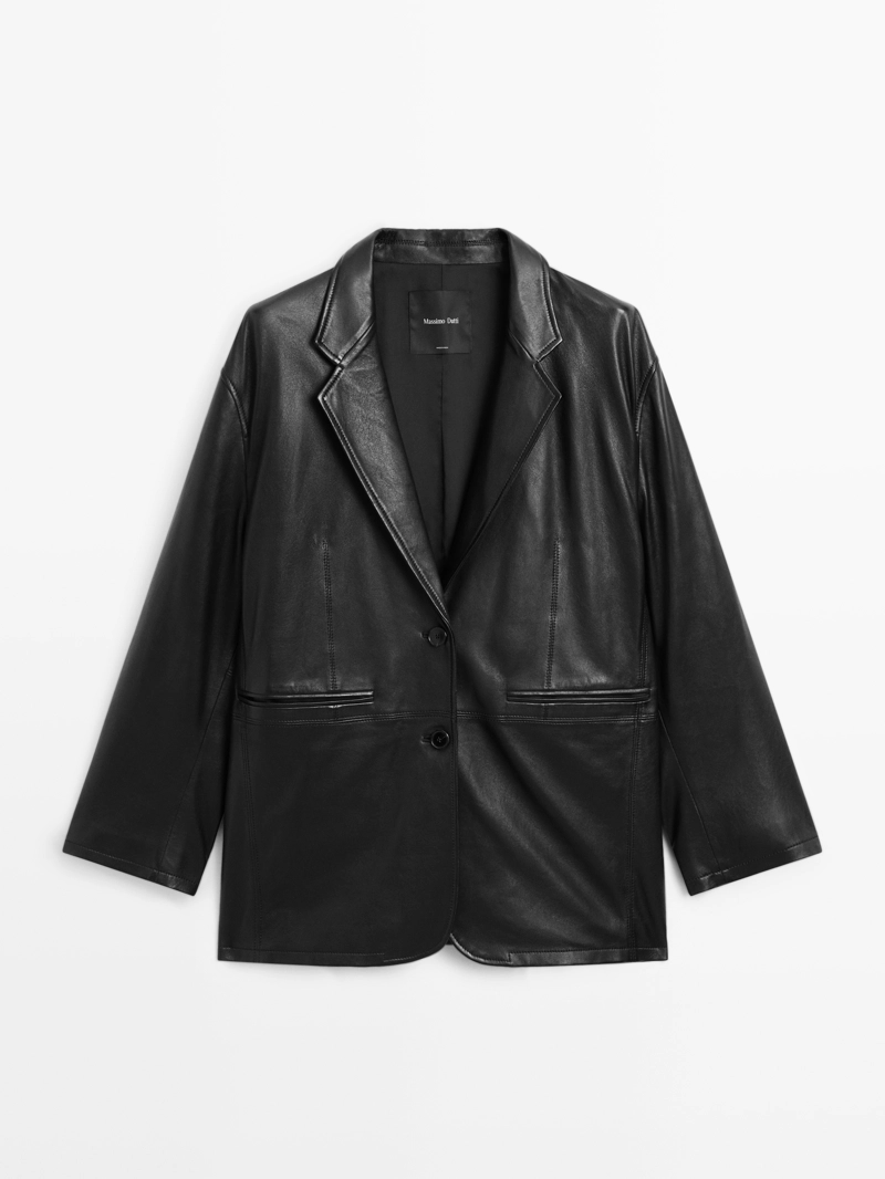 Мягкий блейзер из натуральной овечьей кожи