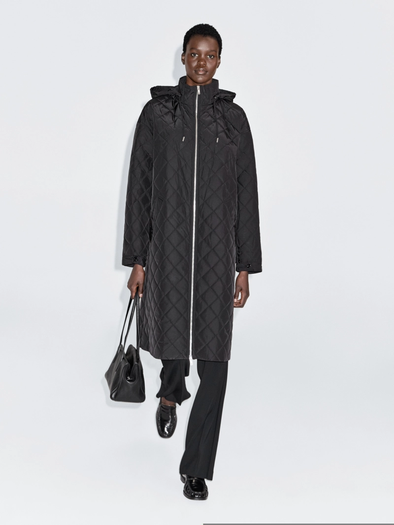 Длинный парка с водоотталкивающим покрытием в оверсайзе