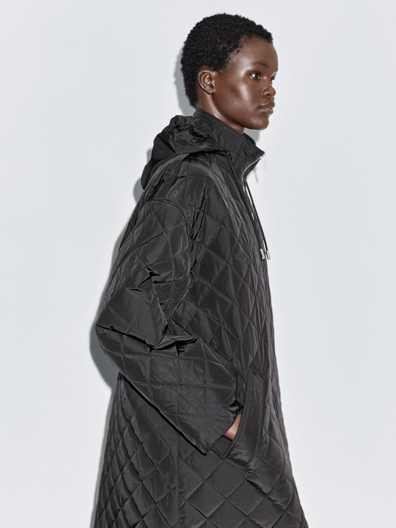 Длинный парка с водоотталкивающим покрытием в оверсайзе