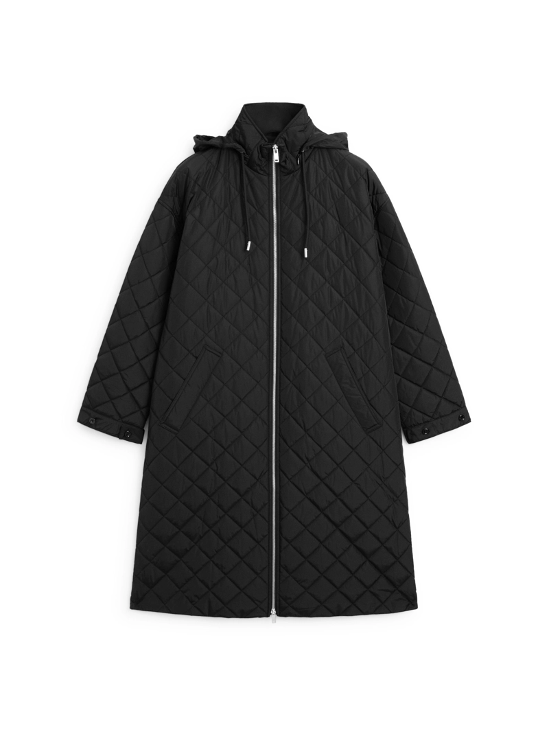 Длинный парка с водоотталкивающим покрытием в оверсайзе