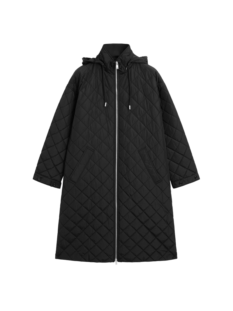 Длинный парка с водоотталкивающим покрытием в оверсайзе