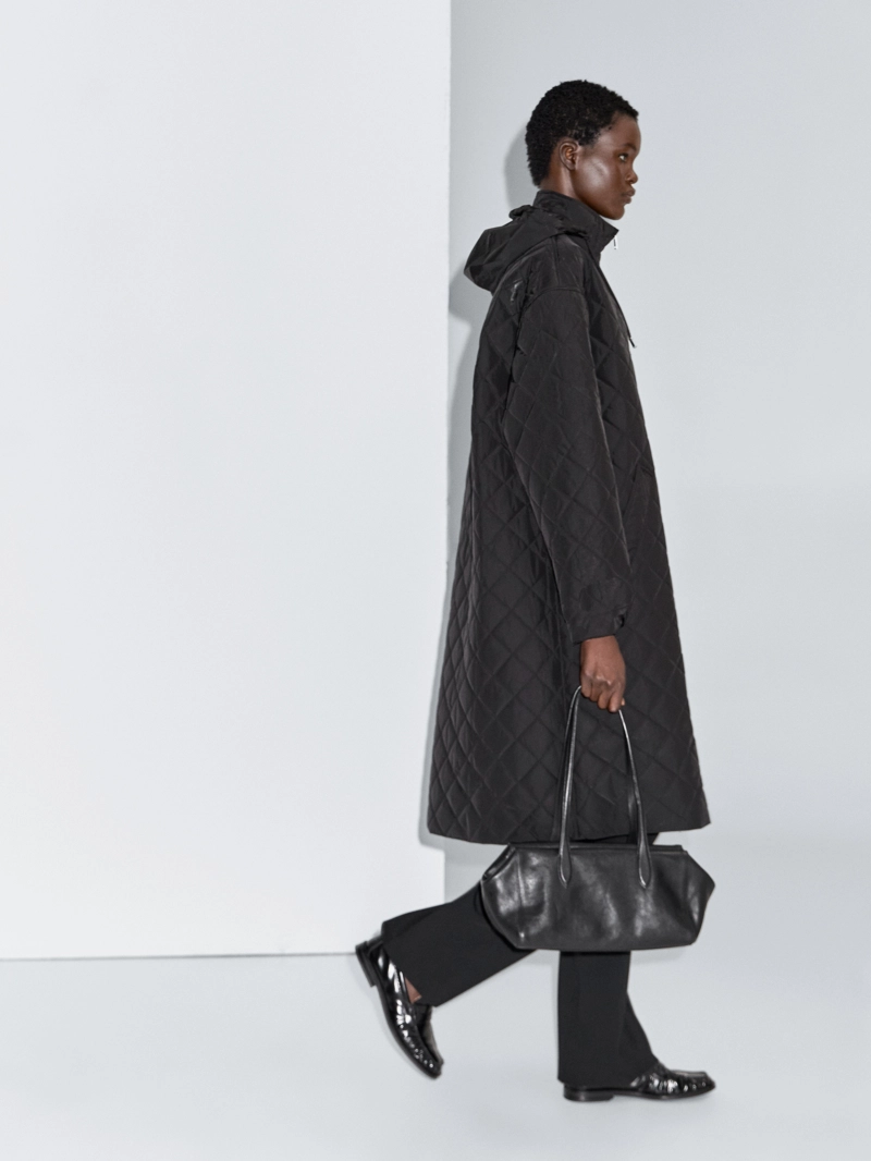 Длинный парка с водоотталкивающим покрытием в оверсайзе