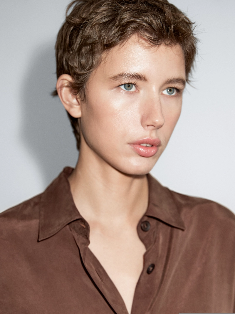 Длинная блуза свободного кроя