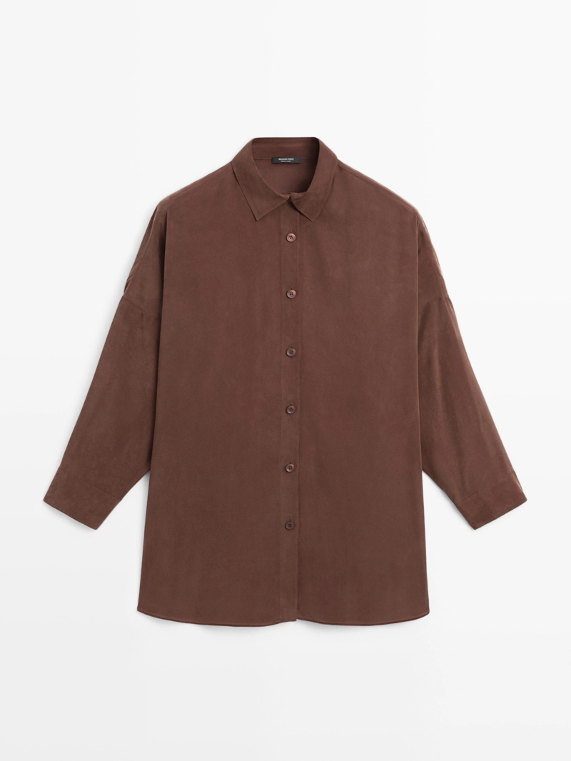 Длинная блуза свободного кроя