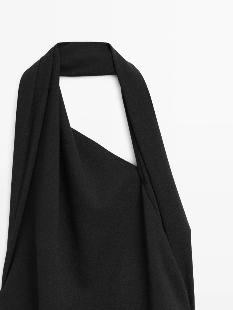 Длинное платье с открытой спиной - limited