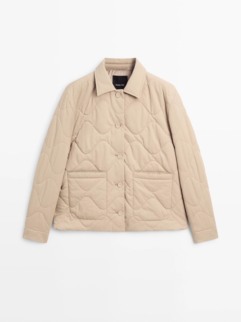 Куртка с деталями шва