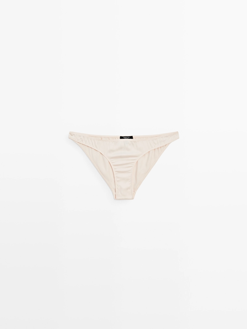 Трусики из атласного шелка