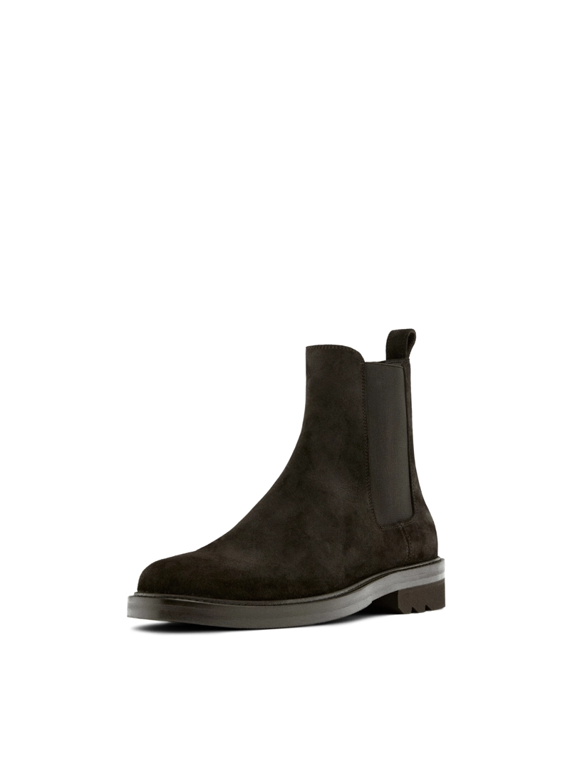 Ботинки из разделанной замши на механических подошвах - лимитированная