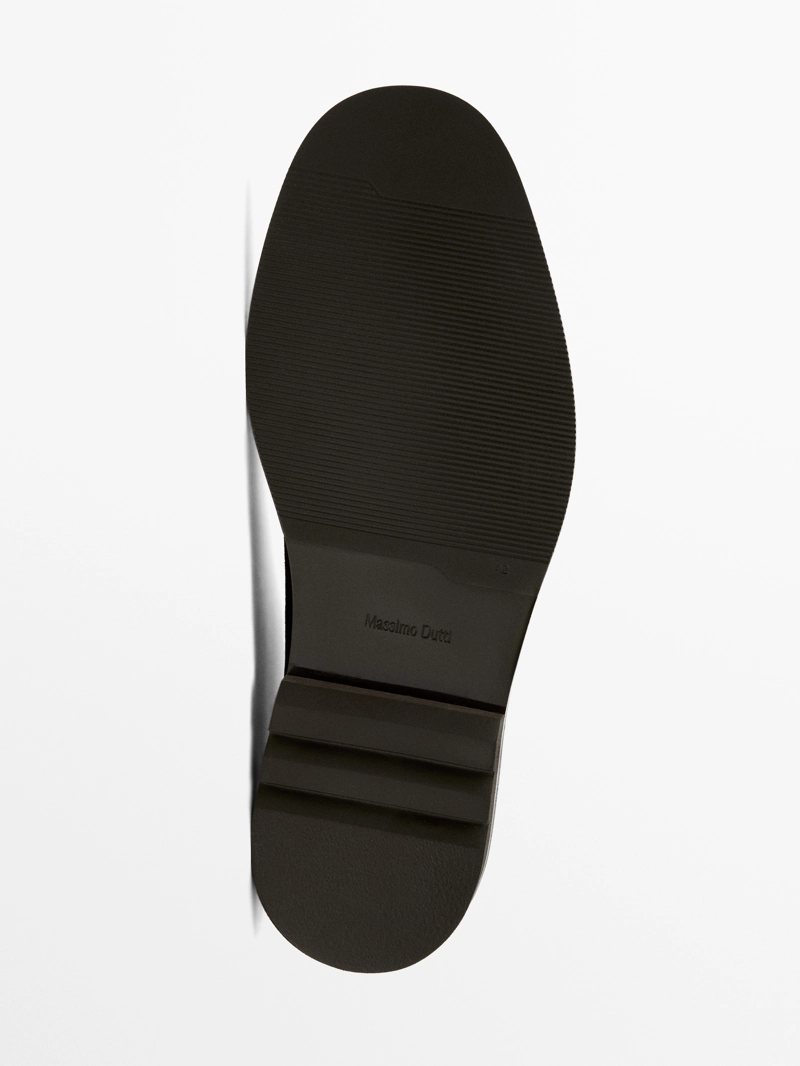 Ботинки из разделанной замши на механических подошвах - лимитированная