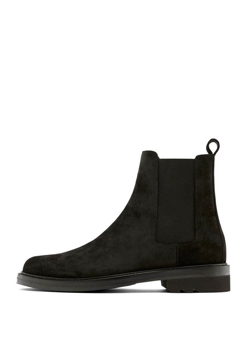 Ботинки из разделанной замши на механических подошвах - лимитированная