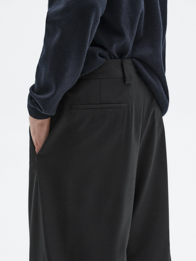 Брюки для костюма из металло-шерстяной ткани - limited