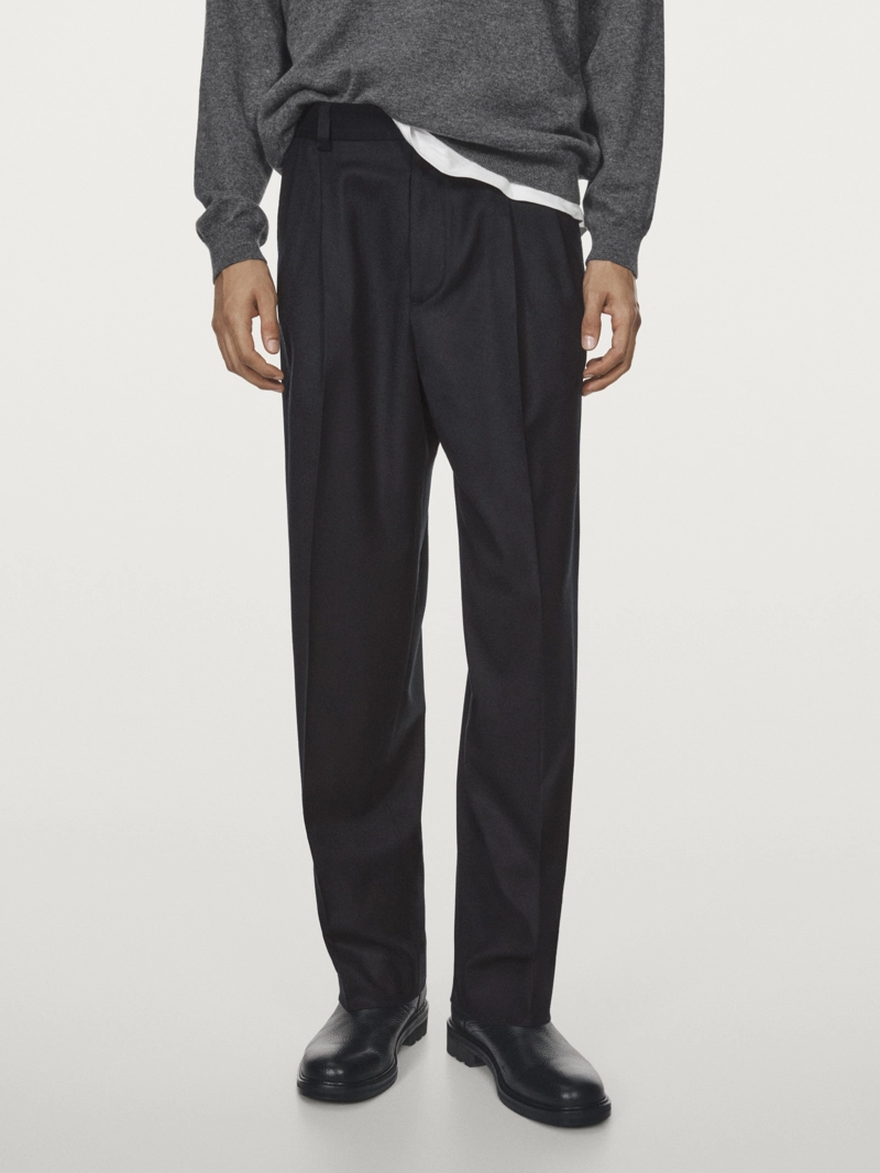 Брюки из фланели с ламками - limited