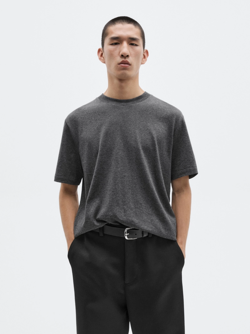 Футболка из хлопкового микса с коротким рукавом - лимитирована