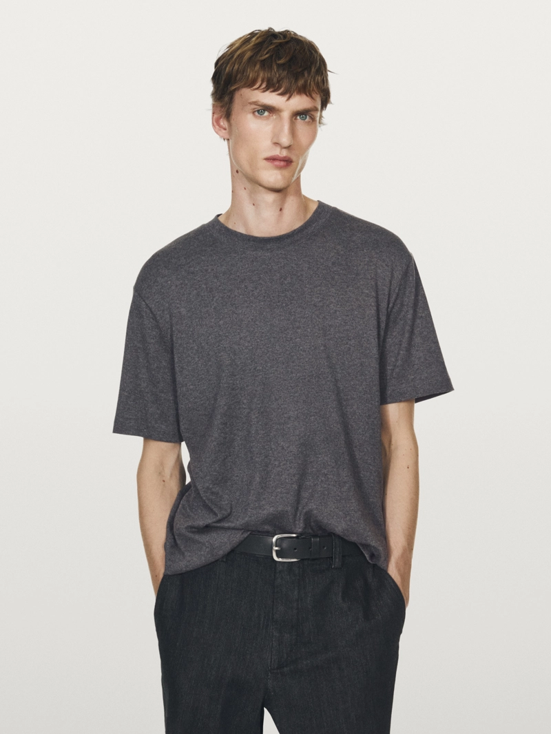 Футболка из хлопкового микса с коротким рукавом - лимитирована