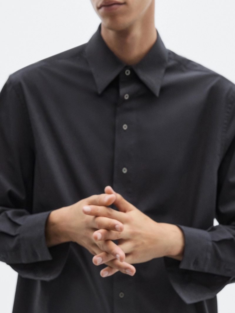 Рубашка из 100% хлопка свободного кроя - limited