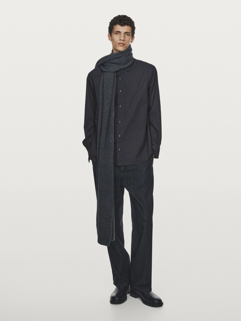 Рубашка из 100% хлопка свободного кроя - limited