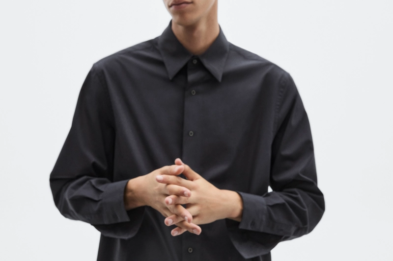 Рубашка из 100% хлопка свободного кроя - limited