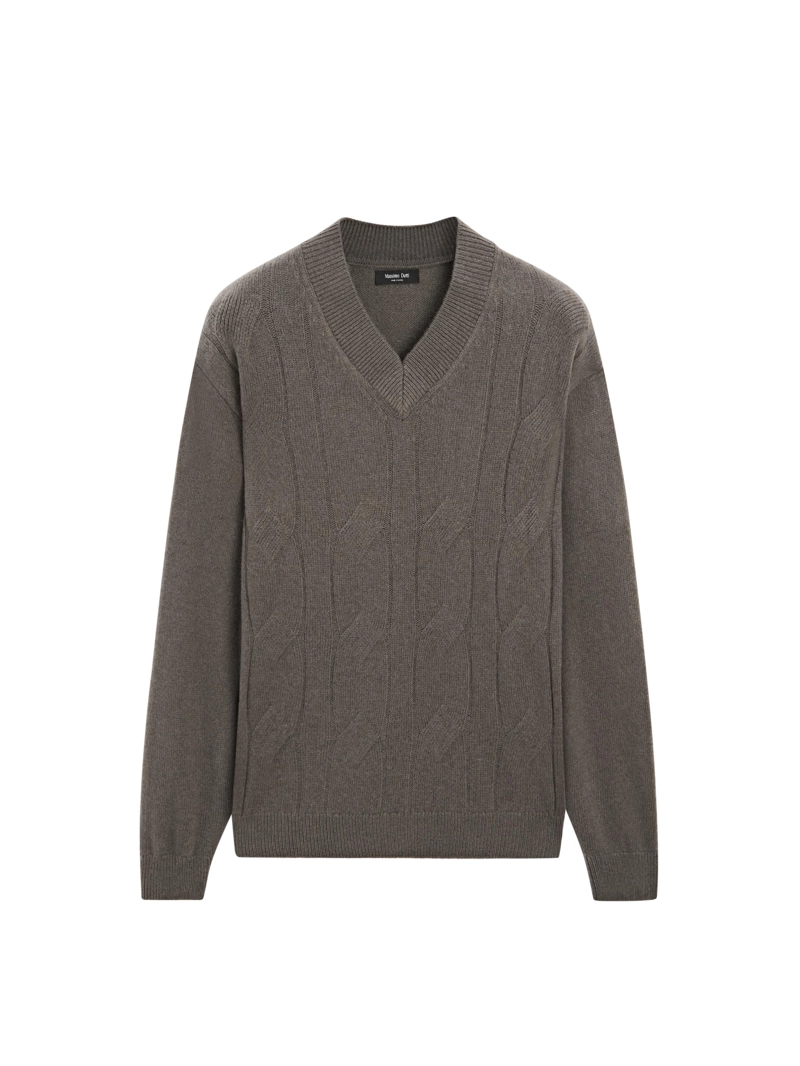 Свитер из вязаной шерстяной смеси - limited