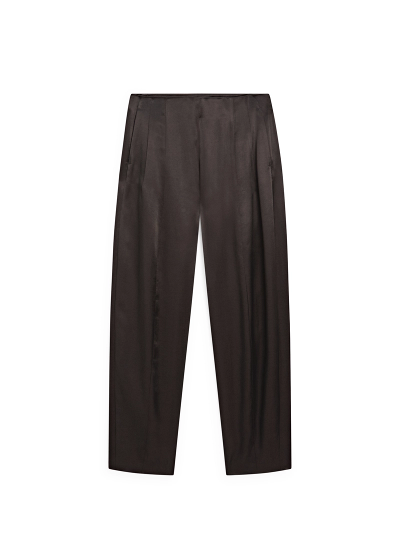 Брюки свободного кроя из атласа - limited