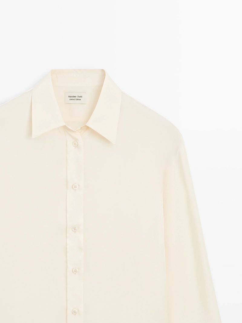 Рубашка oversize из потрясающего атласа - limited