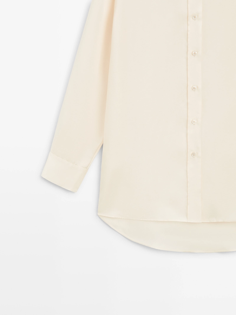 Рубашка oversize из потрясающего атласа - limited