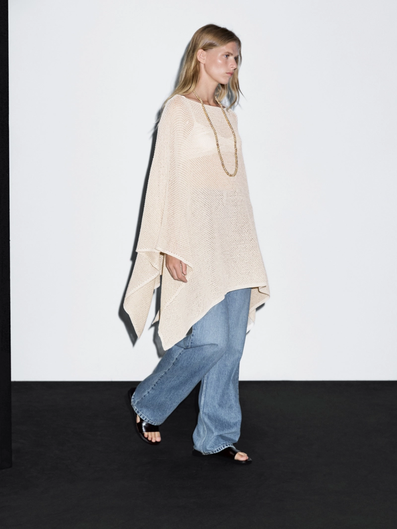 Текстурированный плед из вязаного полотна