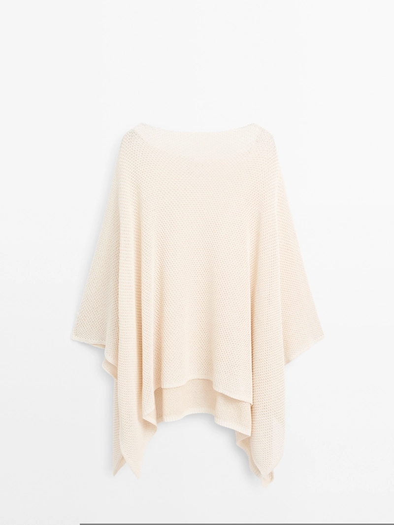 Текстурированный плед из вязаного полотна