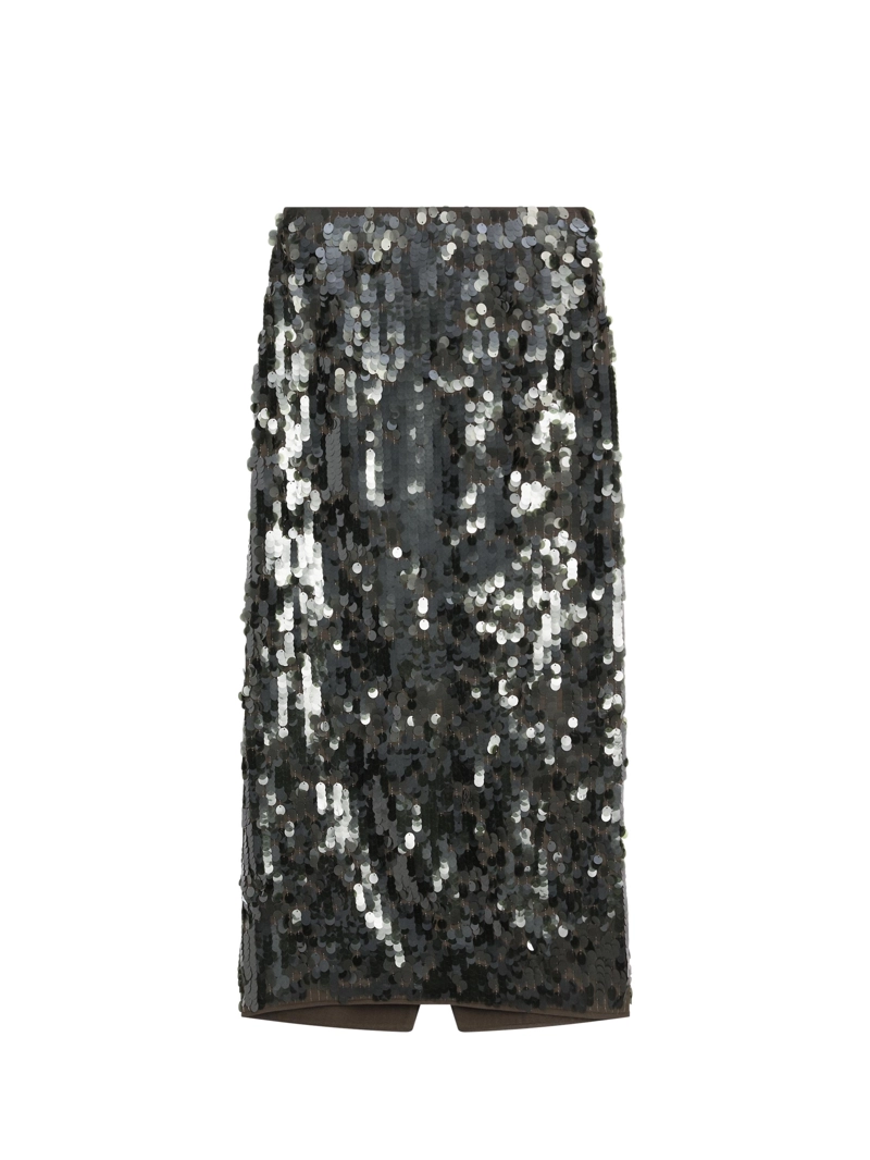Юбка миди с пайетками