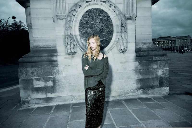 Юбка миди с пайетками