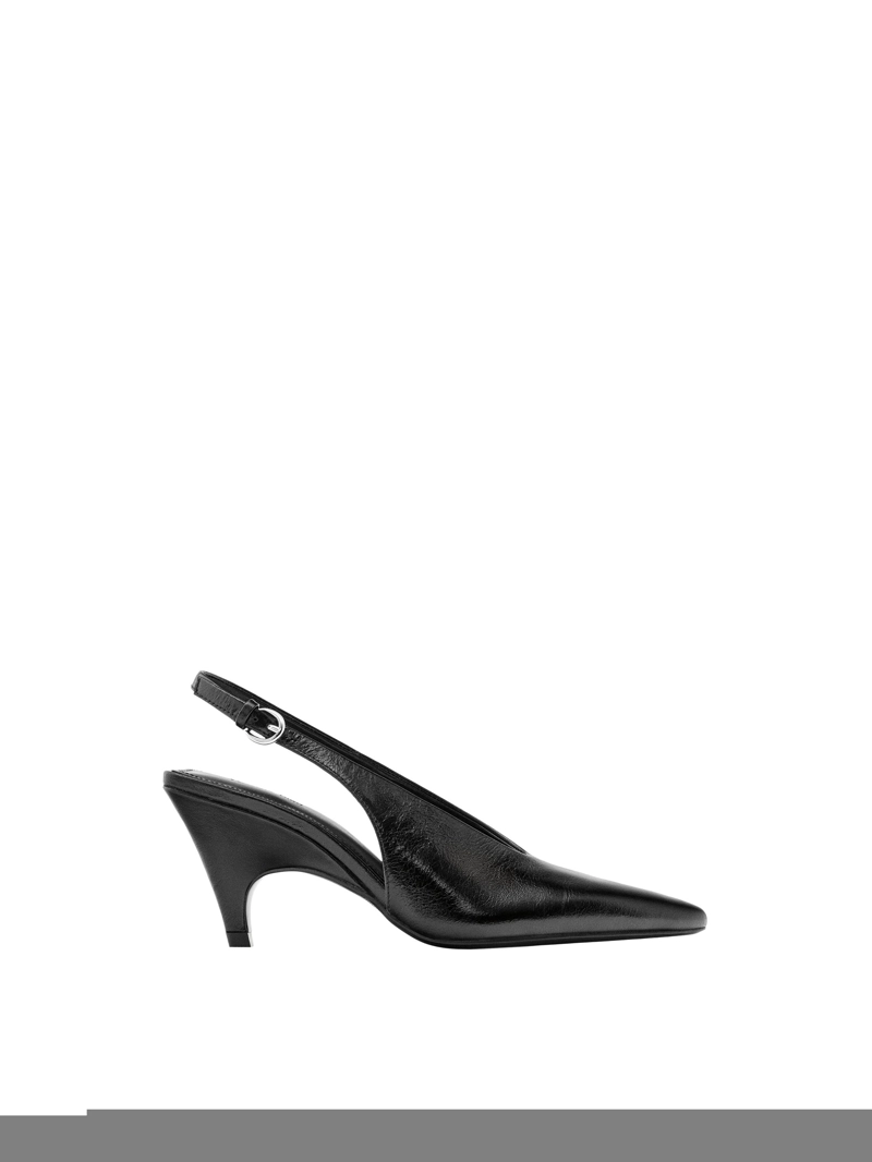 Туфли на высоком каблуке из кожи