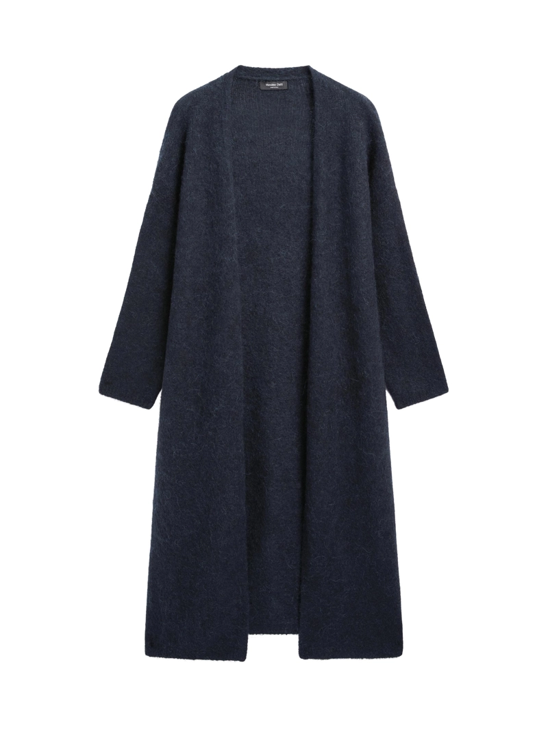 Длинный вязанный кардиган из альпаки