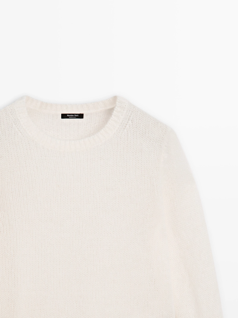 Свитер с круглым вырезом из альпакиевой смеси