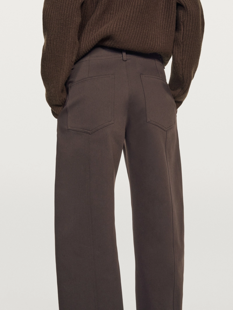 Брюки средней посадки carrot fit